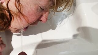 Old gets a piss facewash