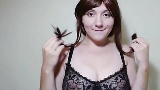 Hottie sluts finger fucked snatch and squeezing long boobies