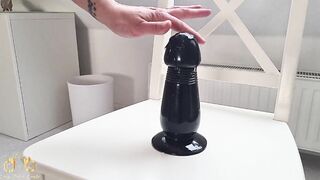 CrazyFetishCouple - African Massive Toy on Chair