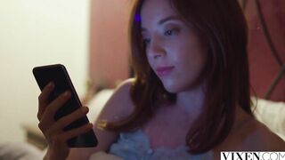 VIXEN Thin red head Lottie has passionate affair on vacay