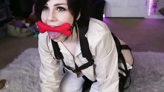 Sasha (AOT) Gagged and Showing Off You
