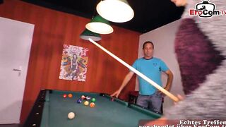 German slim normal housewife try porn