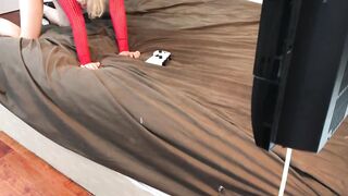 My stepbrother came inside my snatch while I was having fun a clip