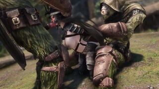 Lustful Luna's Skyrim Monster Compilation one Trolls, Monstrous, and Werebear