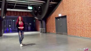 GERMAN SCOUT - RED HEAD TEENAGERS CLOE (20) PICKUP AND BANGED!
