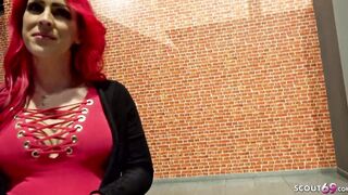 GERMAN SCOUT - RED HEAD TEENAGERS CLOE (20) PICKUP AND BANGED!