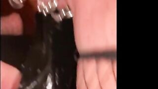 My Bae Piercings having fun with heavy pierced snatch