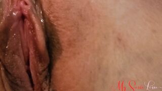 Clitoris Vibe Closeup And Orgasm