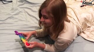 Stepsister was filming tikt0k with pop it when I came