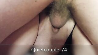 Spreading her vagina while she got banged!
