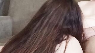 Filthy slutty stepmom suck penis