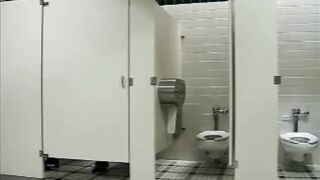 3 Girl caught into a Outdoor Bathroom