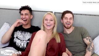 Marc And Marie Bust Dustins Cherry into His First Bi 3 Way