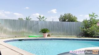 Neighbors Caught Petite Dipping Into My Pool