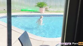 Neighbors Caught Petite Dipping Into My Pool