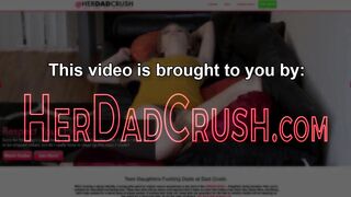 Slutty 18 year old gets cummed by stepdad