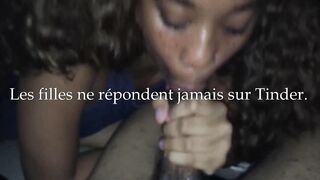 ses cheveux, suceuse jeune