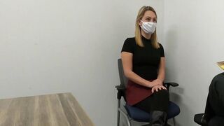18 Year Old give new boss a head during job interview