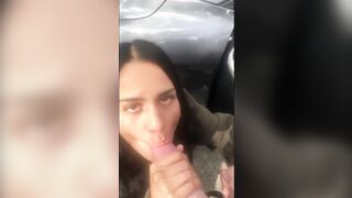 Risky outdoors lovers sex
