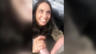 Risky outdoors lovers sex