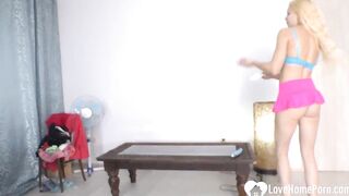 sexy and her favorite blue sex vibrator