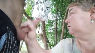 jerking off my dick under the trees after work