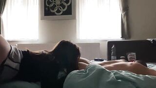 Amateur 3some with two Goddess teenagers getting stuffed with everything