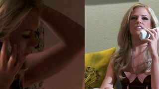 Blonde grind her snatch while licking Hot bimbo's snatch