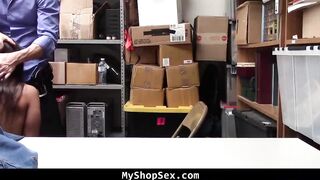 Shopper Caught Stealing and Banged By Officer