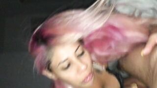 hispanic sucking off cock