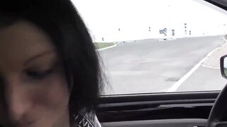 Im Auto mitgenommen