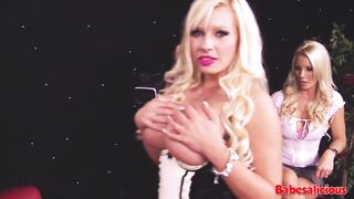 Babesalicious - Casting Couch Goes Wild w/ Big Boobs Blonde
