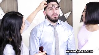 eastern room mates sharing huge cock they just ordered