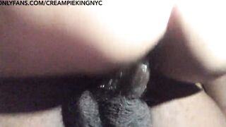 The Pornstar Grippy taking a Jizzed into her gripping cunt