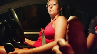 lucie jerks off a hitchhiker on the vacation highway
