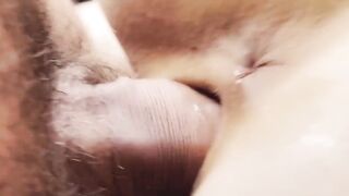 Doggy Style extremely close-up. Cumshot