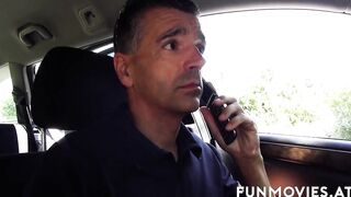 Slutty MILF fucks the cab driver for a rides