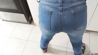 My Loose Step Daughter inside Leggings I Teach Her to Cook