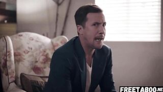 Thin Blonde Lana Sharapova Gets Double Penetrated By Stepdad And