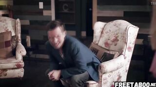 Thin Blonde Lana Sharapova Gets Double Penetrated By Stepdad And