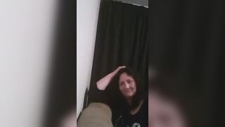 Milf showing her pink snatch