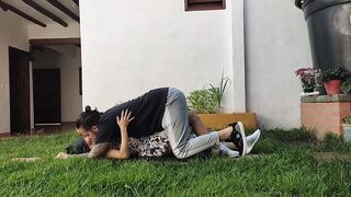 My wifey was sunbathing into the sun and I banged!