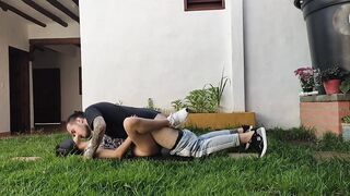 My wifey was sunbathing into the sun and I banged!