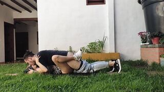 My wifey was sunbathing into the sun and I banged!