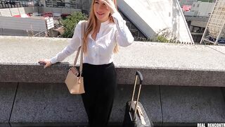 Kiara Lord Gets Picked Up Into The Street By two Ebony Strangers