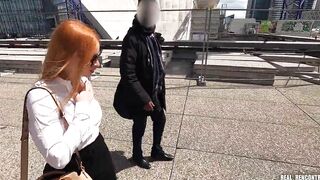 Kiara Lord Gets Picked Up Into The Street By two Ebony Strangers