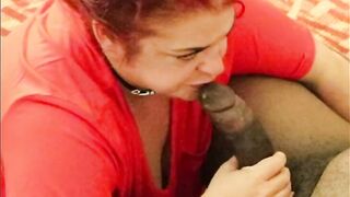 Liz Heat Blowing Penis and Wearing Fishnets and Fucking