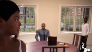 Long booty Jewish professor gets smashed by Long Ebony Penis