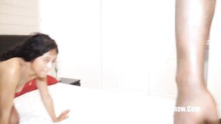 wow small 4ft alyssa maxwell gets slaughtered by monster big black cock