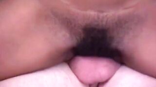 Filthy man picks up ebony women